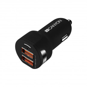   Canyon 2USB 2.1A Black (CNE-CCA04B)