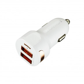   Canyon 2USB 2.1A White (CNE-CCA04W)