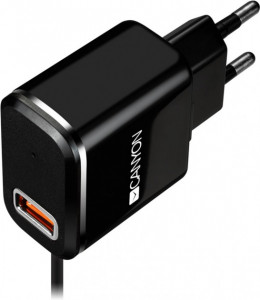    Canyon 1USB 2.1A Black (CNE-CHA041BS) + cable MicroUSB