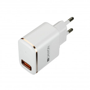    Canyon 1USB 2.1A White (CNE-CHA043WR) + cable Lightning