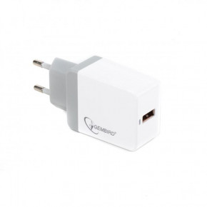   Gembird 1USB 3A White (MP3A-UC-AC11)