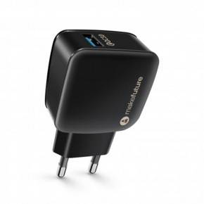    MakeFuture 1USB3A QC3.0 Black (MCW-11BK)