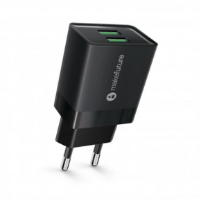   MakeFuture 2USB 2.4A Black (MCW-22BK)