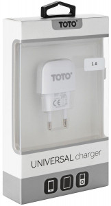    TOTO TZV-42 Led Travel charger 1USB 1A White #I/S 3