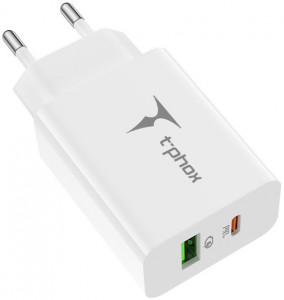   T-PHOX Speedy 20W 2Ports Type-C USB Charger ()