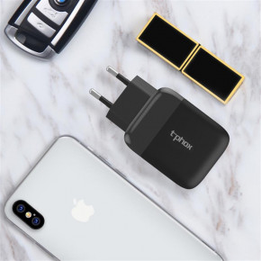    T-phox Coco 18W (2USB3A) QC3.0 Black 5