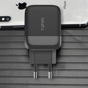    T-phox Coco 18W (2USB3A) QC3.0 Black 6