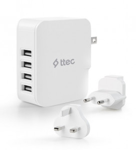    Ttec Quattro Traveler 4USB 5.1A/25 White (2SC02BUK)