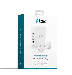    Ttec Quattro Traveler 4USB 5.1A/25 White (2SC02BUK) 3