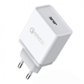   1xUSB 18W (USB A QC 3.0) Fast Charger White CD122 Ugreen (10133)