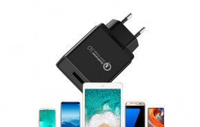   1xUSB 18W (USB A QC 3.0) Fast Charger Black CD122 Ugreen (70273) 5