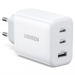   3xUSB 65W (2xType-C+USB QC3.0) Fast Charger  CD275 Ugreen (90496)