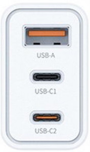    Proda PD-73 (USB 3A; 2USC-C 3A) White (PD-A73-WH) 4