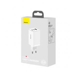   Baseus GaN3 Pro Fast Charger 2C+U White (CCGP050102) 7