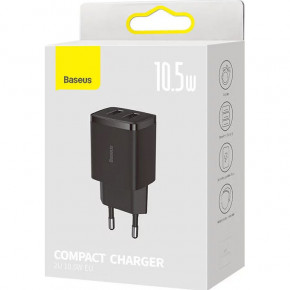    Baseus Compact Charger 2U 10.5W (CCXJ010201) Black (CCXJ010201) 4