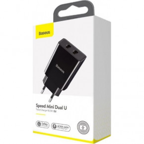    Baseus Speed Mini 2USB 10.5W Black