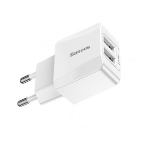    Baseus Mini Dual-U 2USB/2.1A White