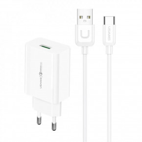    Baseus T48 Travel Charger Kit White (T48OCLN01)