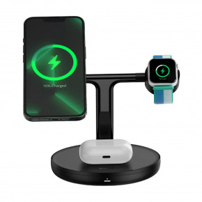    Baseus Swan 3-in-1 Wireless Magnetic Charging Bracket 20W Black