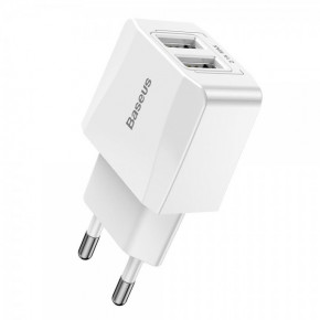   Baseus Mini Dual-U 2 USB 2.1A White CCALL-MN02 (BS-000065498)