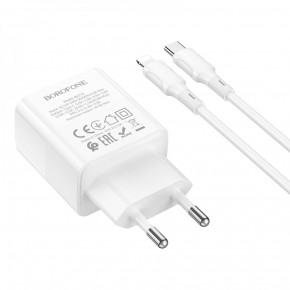    Borofone BA77A charger set(C to iP) White (6941991101281) 4