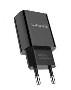   Borofone BA20A Sharp single port charger set(Lightning) Black (BA20ACB)