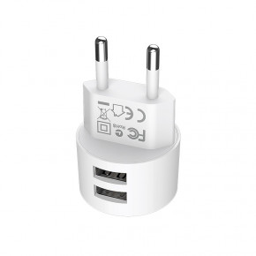    Borofone BA23A Brilliant dual port charger set (Type-C White (BA23ACW) 4