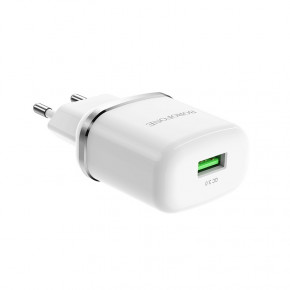    Borofone BA36A High speed single port QC3.0 charger set White (BA36AW) 3