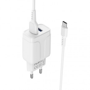   Borofone BA37A Speedy dual port charger(Type-C) White (BA37ACW) 5