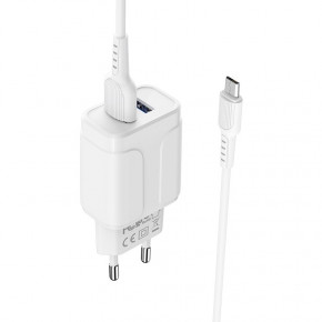    Borofone BA37A Speedy dual port charger(Micro) White (BA37AMW) 4