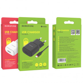    Borofone BA48A Orion single port charger set(Micro) Black (BA48AMB) 4