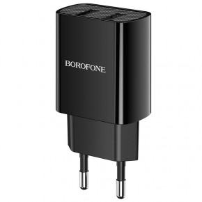    Borofone BA53A Powerway dual port charger Black (BA53AB) 3