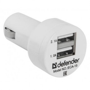   Defender ECA-15 2USB 5V 2.1A White (83561) 3