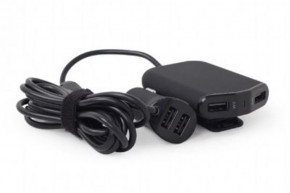    EnerGenie 4USB 9.6A Black (EG-4U-CAR-01)