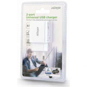   EnerGenie USB 2.1A, white (EG-U2C2A-03-W) 3