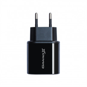    Grand-X 1USB 2.4A Black CH-55B