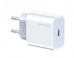   Grand-X (1xUSB-C 20W) QC4.0, PD 3.0, FCP, AFC White (CH-770)