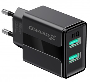   Grand-X CH-15B (2xUSB 2.4A) Black