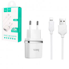    Hoco C11 1USB 1.0A Lightning white 4