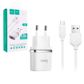    Hoco C11 1USB 1.0A micro-USB white 4