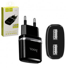    Hoco C12 Smart 2USB 2.4A black 4