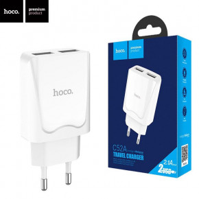    Hoco C52A 2USB 2.1A white 5