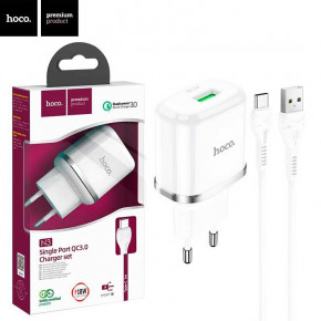    Hoco N3 QC3.0 1USB 3A Type-C white 5