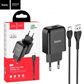    Hoco N2 1USB 2.1A Type-C black 5