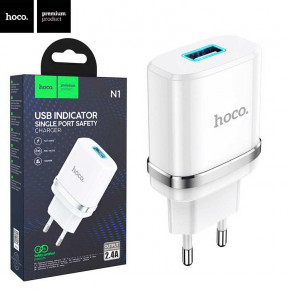    Hoco N1 1USB 2.4A white 5