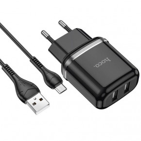    Hoco N4 2USB 2.4A micro-USB black