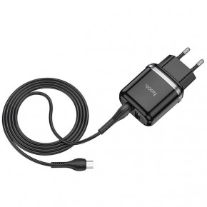    Hoco N4 2USB 2.4A micro-USB black 4