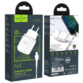    Hoco N4 2USB 2.4A Type-C white 11