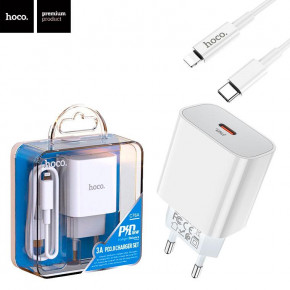    Hoco C76A 1USB PD 20w Type-C to Lightning white 5