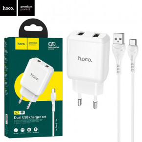    Hoco N7 2USB 2.1A Type-C white 5